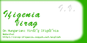 ifigenia virag business card